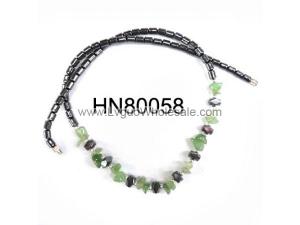 Assorted Colored Semi precious Chip Stone Beads Hematite Beads Stone Chain Choker Fashion Women Necklace